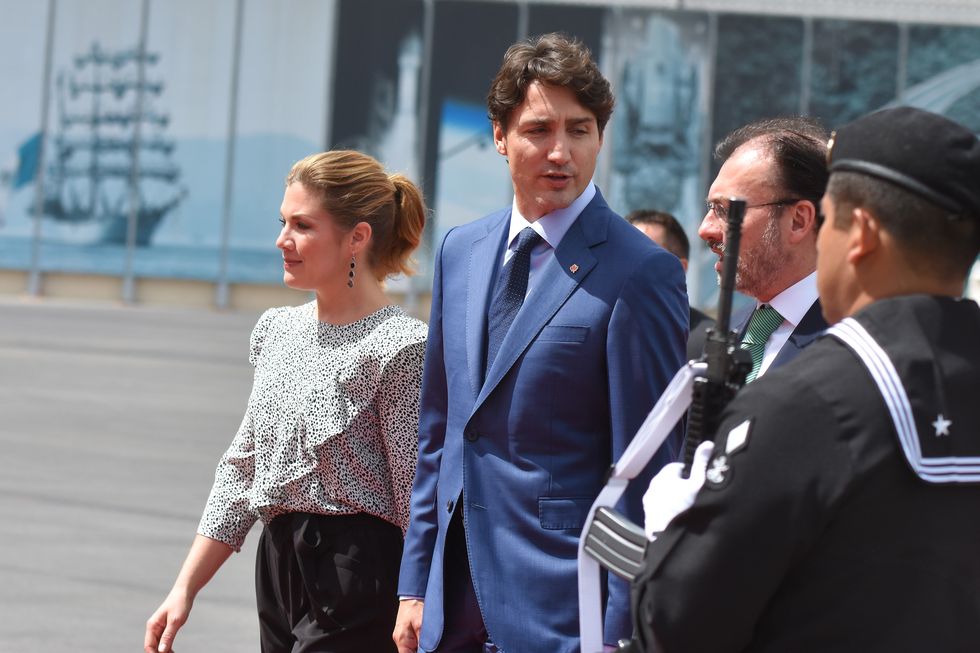 Justin Trudeau arriving in Mexico City