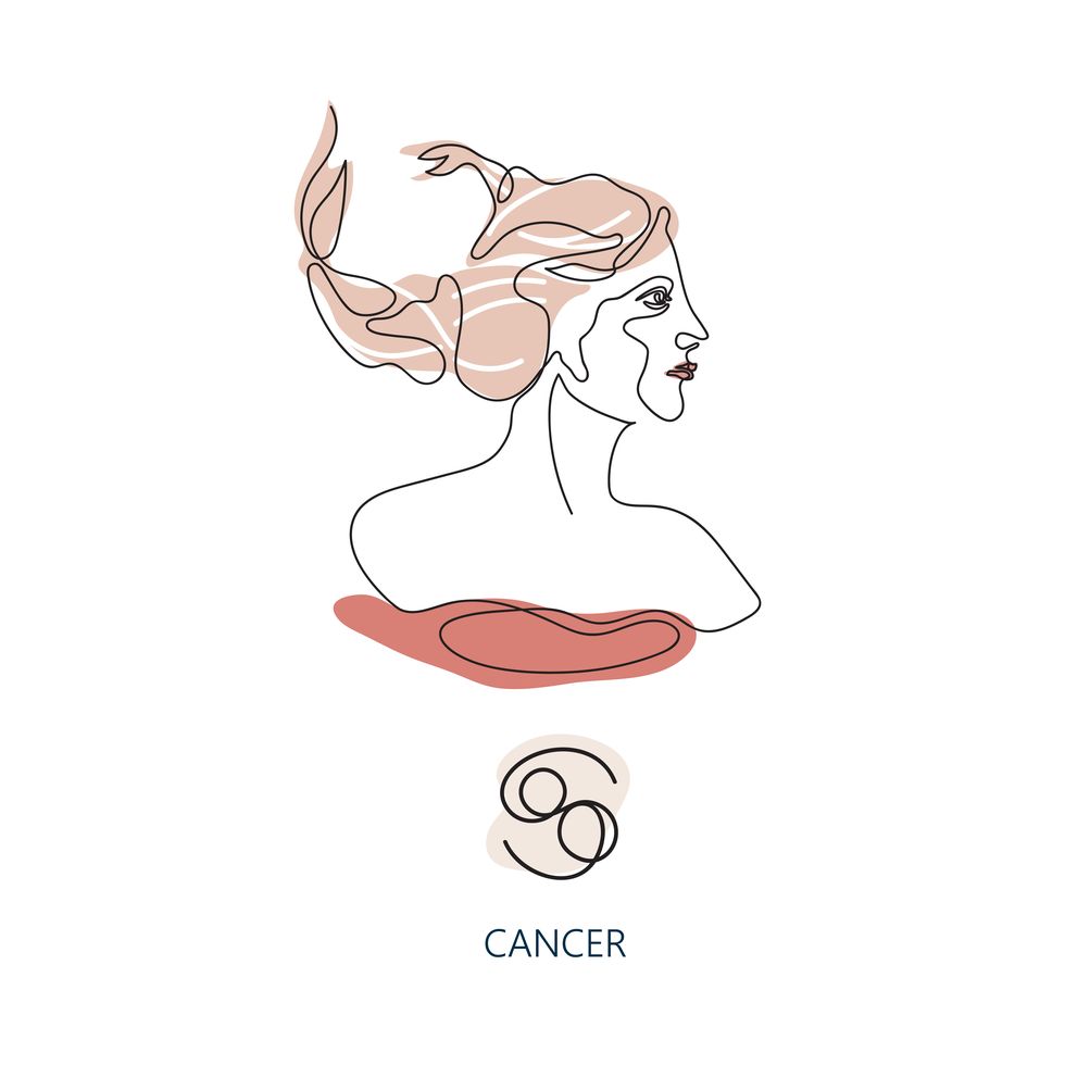 cancer zodiac sign the symbol of the astrological horoscope