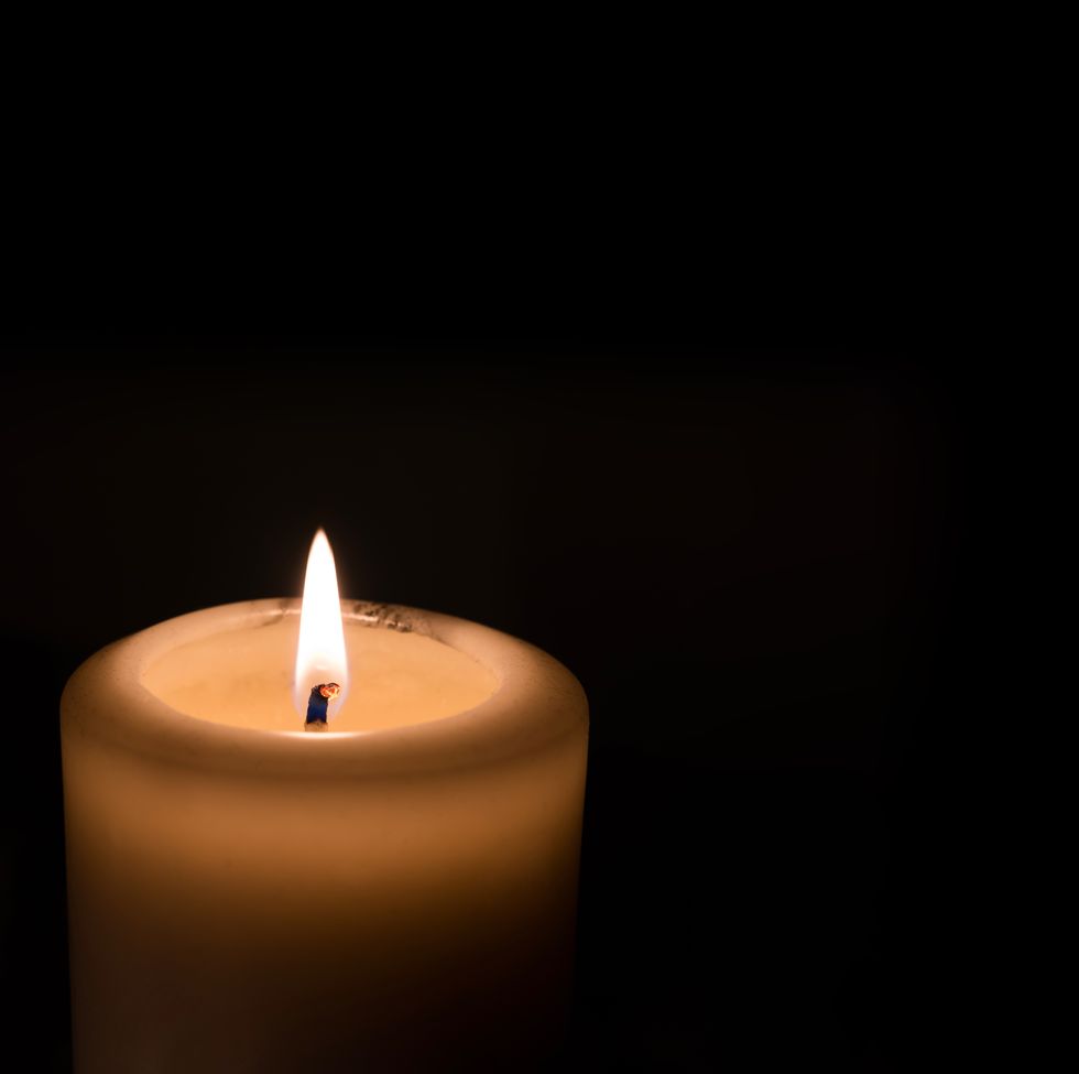 candlelight with black background