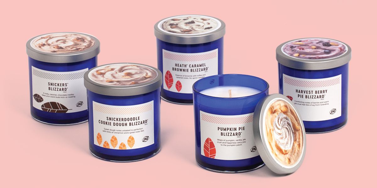 dq fall blizzard treat candle collection