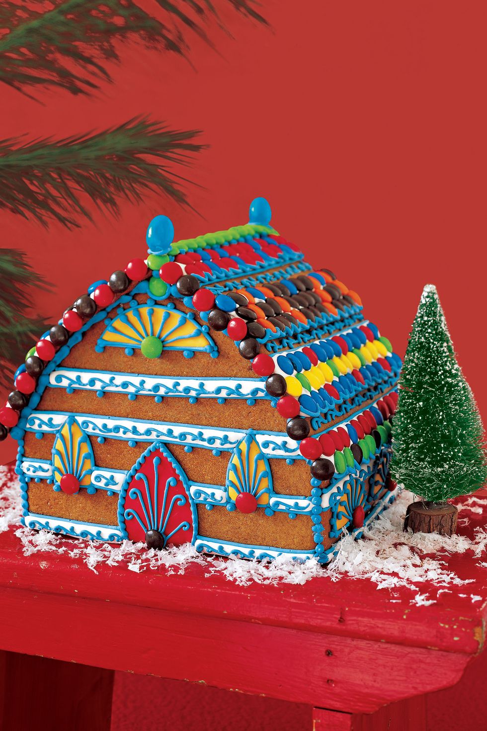 christmas gingerbread house barn from the 2004 issue of good housekeeping
