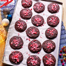 candy cane crunch cookies