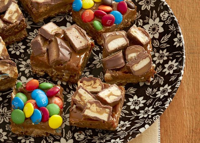 candy covered caramel bars