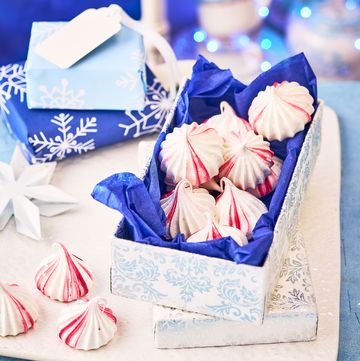 a box of wrapped edible presents