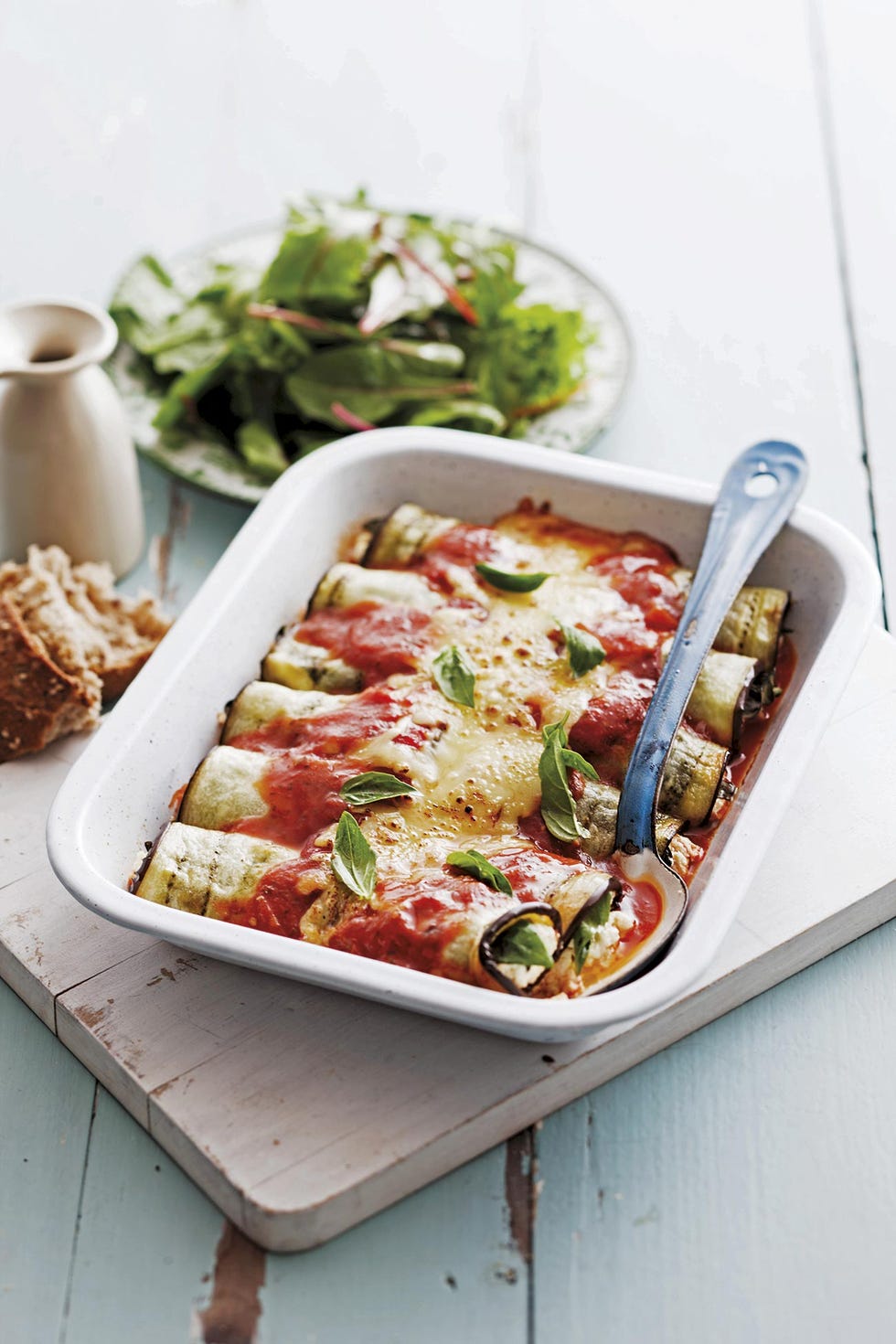 canelones de calabacín con queso