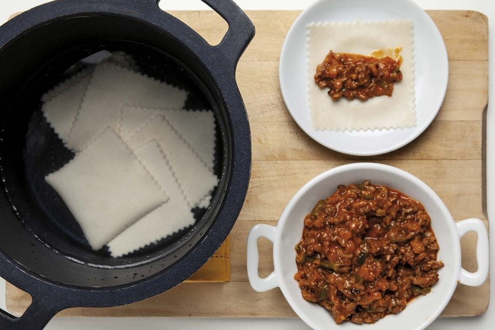Canelones de carne: Paso 2