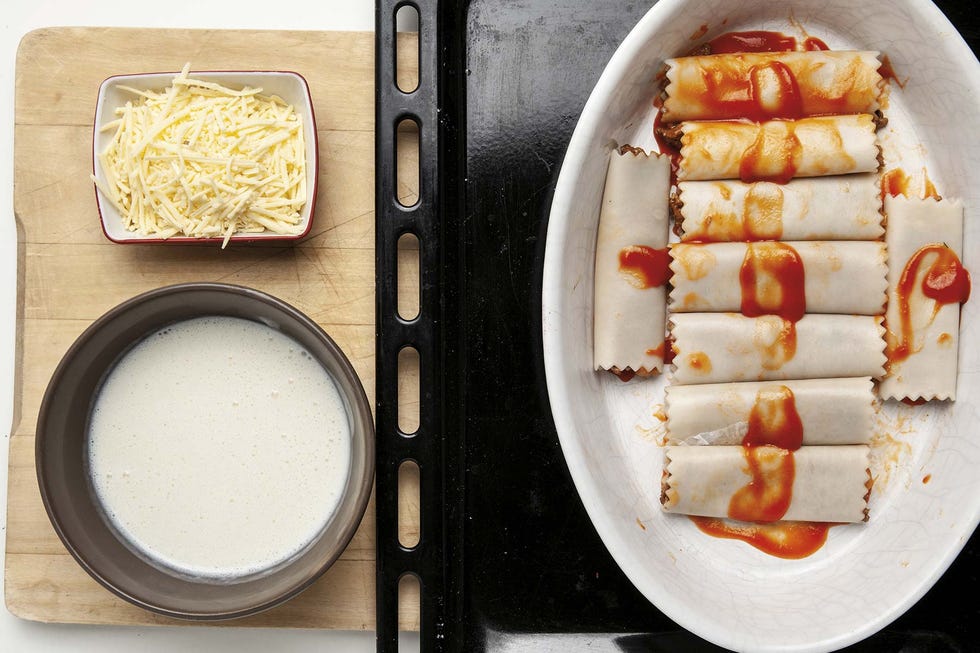 Canelones de carne: Paso 3
