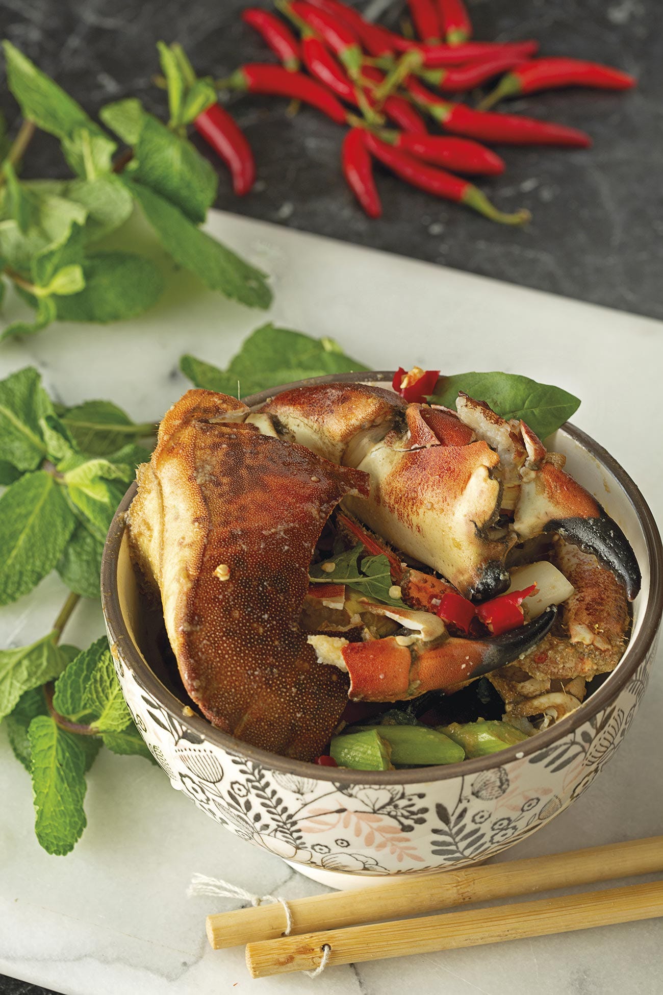cangrejo frito picante con sambal