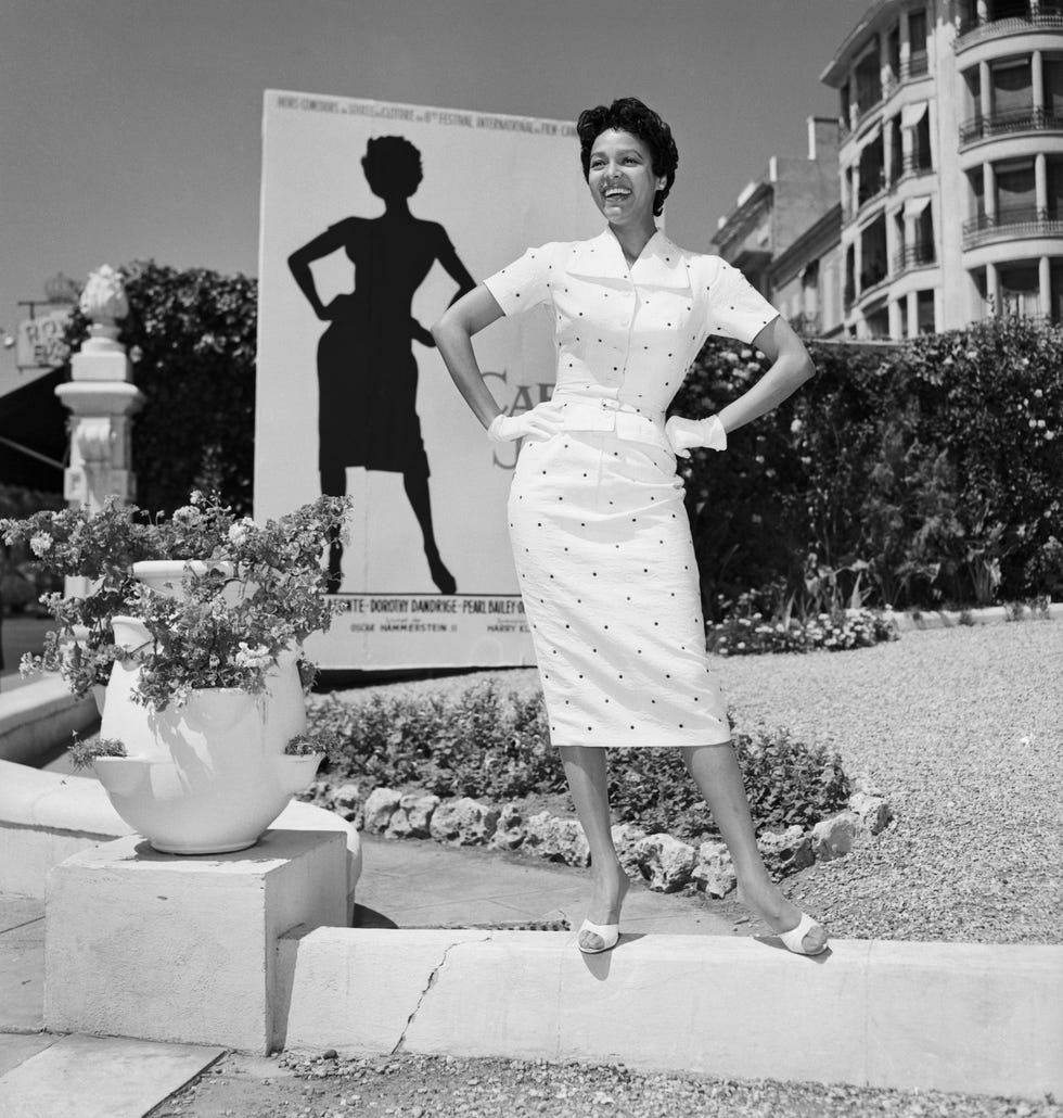 dorothy dandridge in pose by billboard