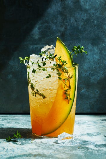 cantaloupe thyme shrub