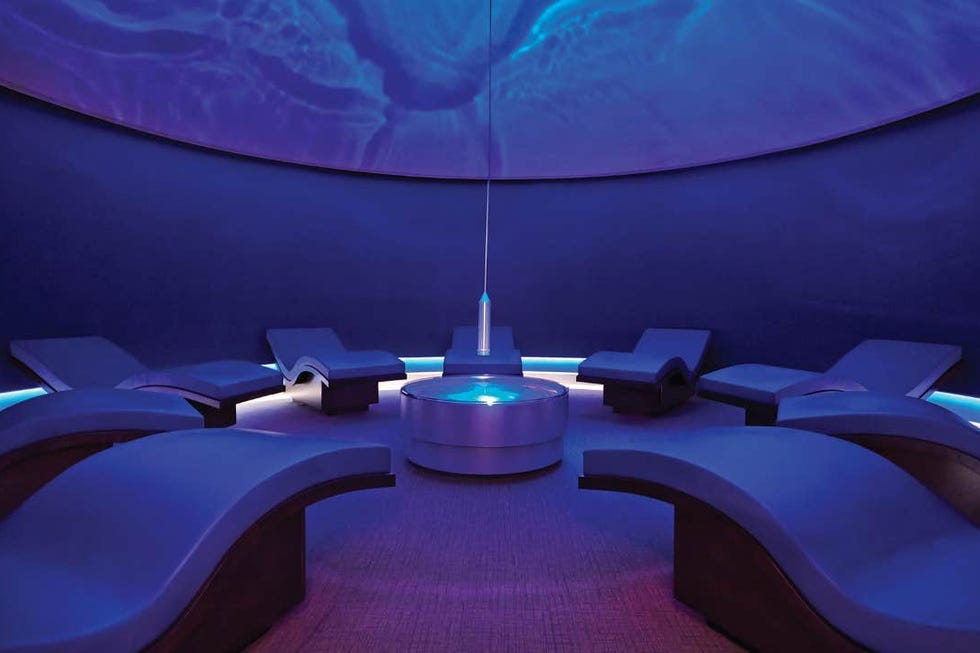 relaxation lounge with illuminated elements relaxation lounge with illuminated elements