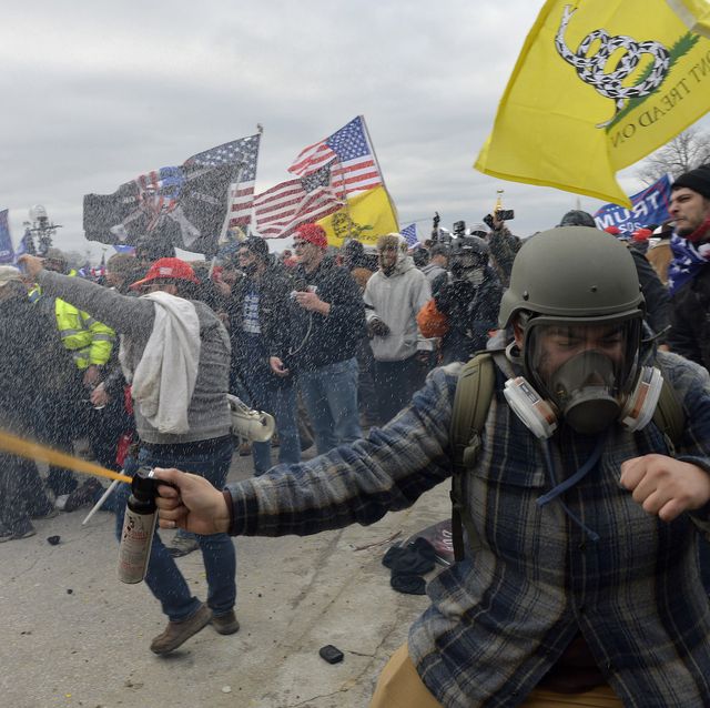 trump supporters clash with police and security forces as people try to storm the us capitol building in washington, dc, on january 6, 2021   demonstrators breeched security and entered the capitol as congress debated the a 2020 presidential election electoral vote certification photo by joseph prezioso  afp photo by joseph preziosoafp via getty images
