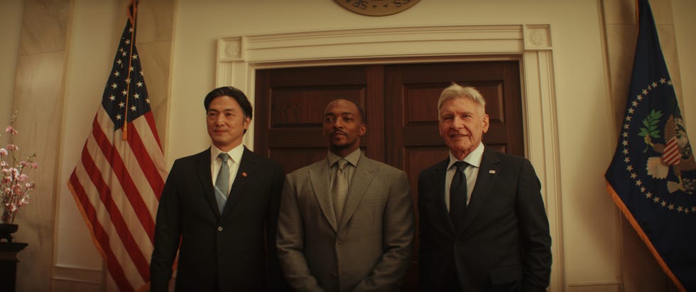 Capitan America Brave Novo Mundo Anthony Mackie Harrison Ford Takehiro Hira