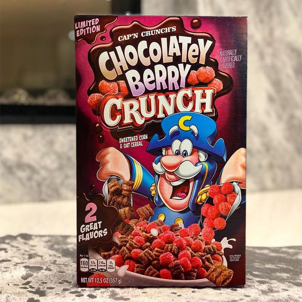 skrive papir kande Cap'n Crunch's Chocolatey Berry Crunch Has Returned to the Cereal Aisle for  Valentine's Day