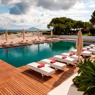 capofaro resort, pool, salina island, aeolian islands, sicily, italy, europe