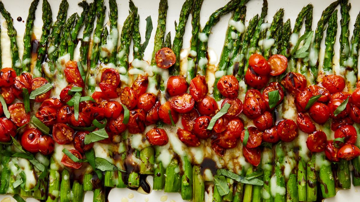 preview for This Caprese Asparagus Is The Cheesy Summer Side We're Pairing With Everything