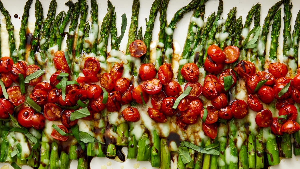 preview for This Caprese Asparagus Is The Cheesy Summer Side We're Pairing With Everything