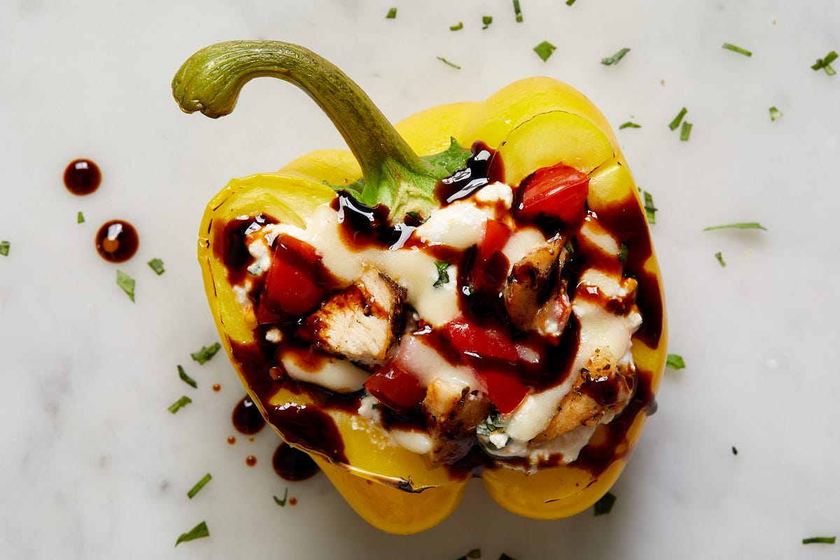 preview for Caprese Chicken Stuffed Peppers