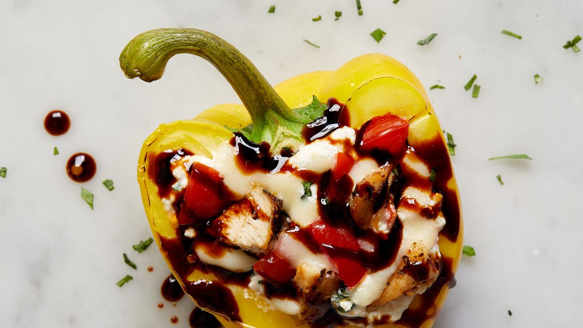 preview for Caprese Chicken Stuffed Peppers