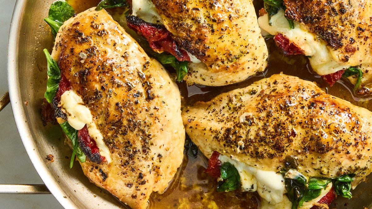 Video player poster image preview for Caprese-Stuffed Chicken Will Win Any Weeknight