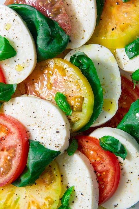Dish, Food, Cuisine, Ingredient, Vegetable, Solanum, Salad, Tomato, Caprese salad, Mozzarella, Dish, Food, Cuisine, Ingredient, Vegetable, Solanum, Salad, Tomato, Caprese salad, Mozzarella,
