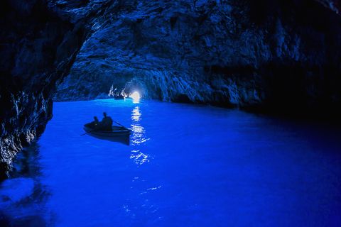 capri island, the grotta azzurra blue grotto