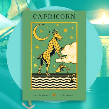 manuscript tarot silk square echo x getty, papier capricorn foiled 2023 planner, "vacation" by vacation black label