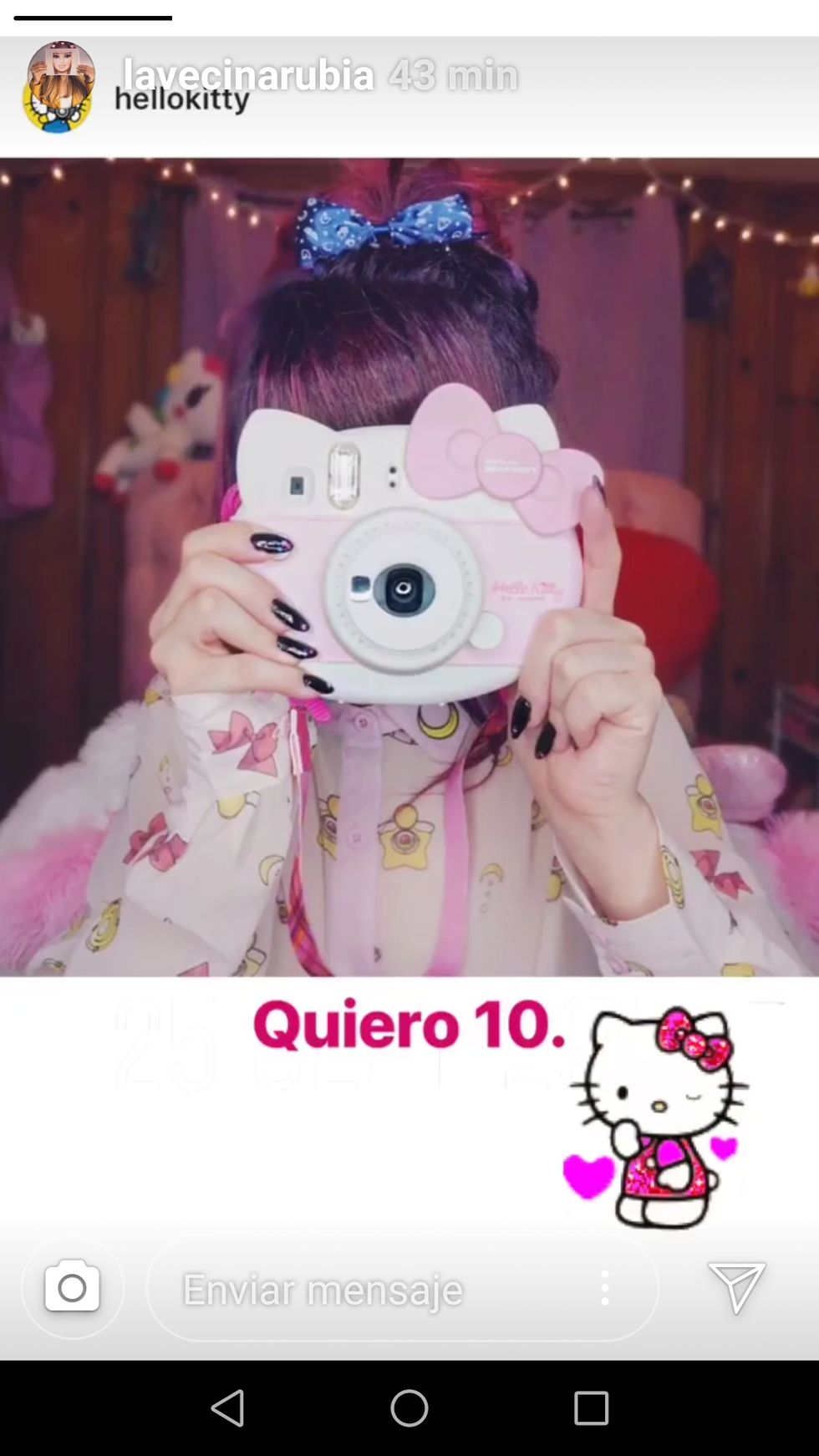 Cámara fotos de Hello Kitty