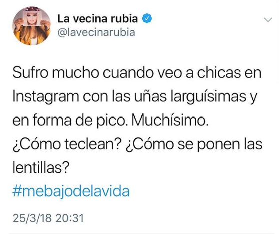 Las mejores frases de La Vecina Rubia