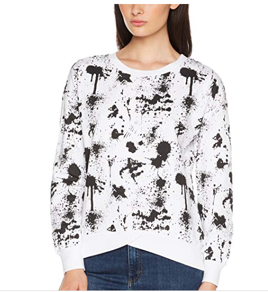 Clothing, White, Sleeve, Outerwear, Neck, Top, Sweater, Long-sleeved t-shirt, Jersey, Blouse, 