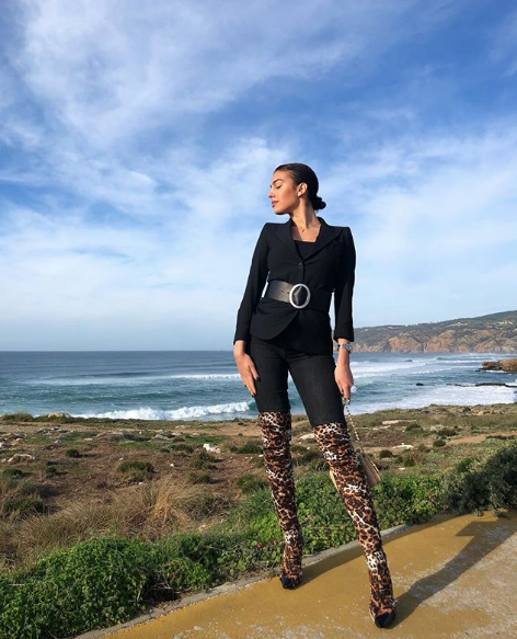 georgina rodriguez botas altas leopardo