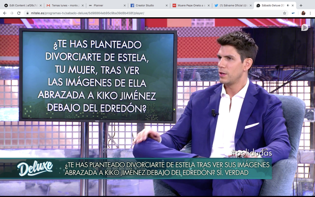 Diego Matamoros en el sábado deluxe