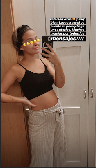 Laura Escanes después de dar a luz