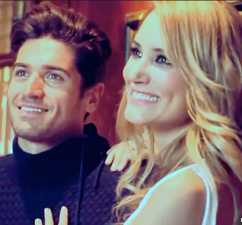 Alba Carrillo junto a Javier Hernanz