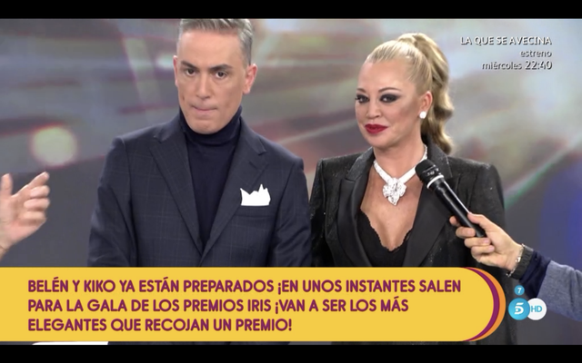 Kiko y Belén asisten a los premios Iris