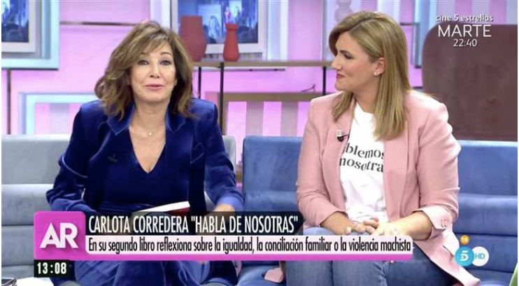 Carlota Corredera emociona a Ana Rosa Quintana con un recuerdo que las une