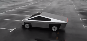 Tesla Cybertruck replica rusa con Lada Samara