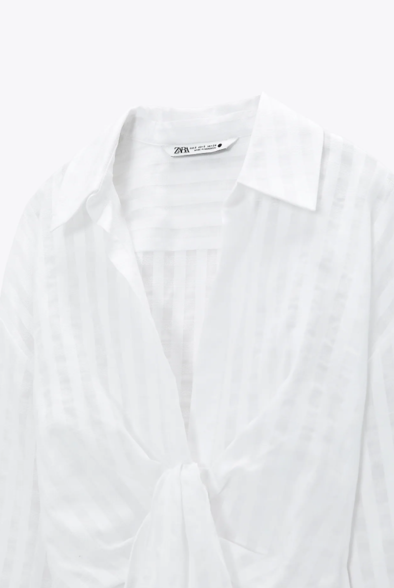 Esta camisa blanca de Zara va a ser la favorita de las mujeres