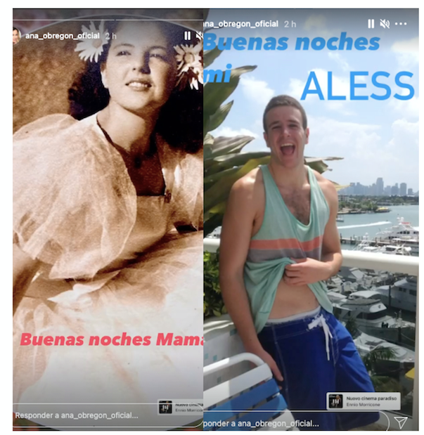 ana obregón abatida con la pérdida de su madre