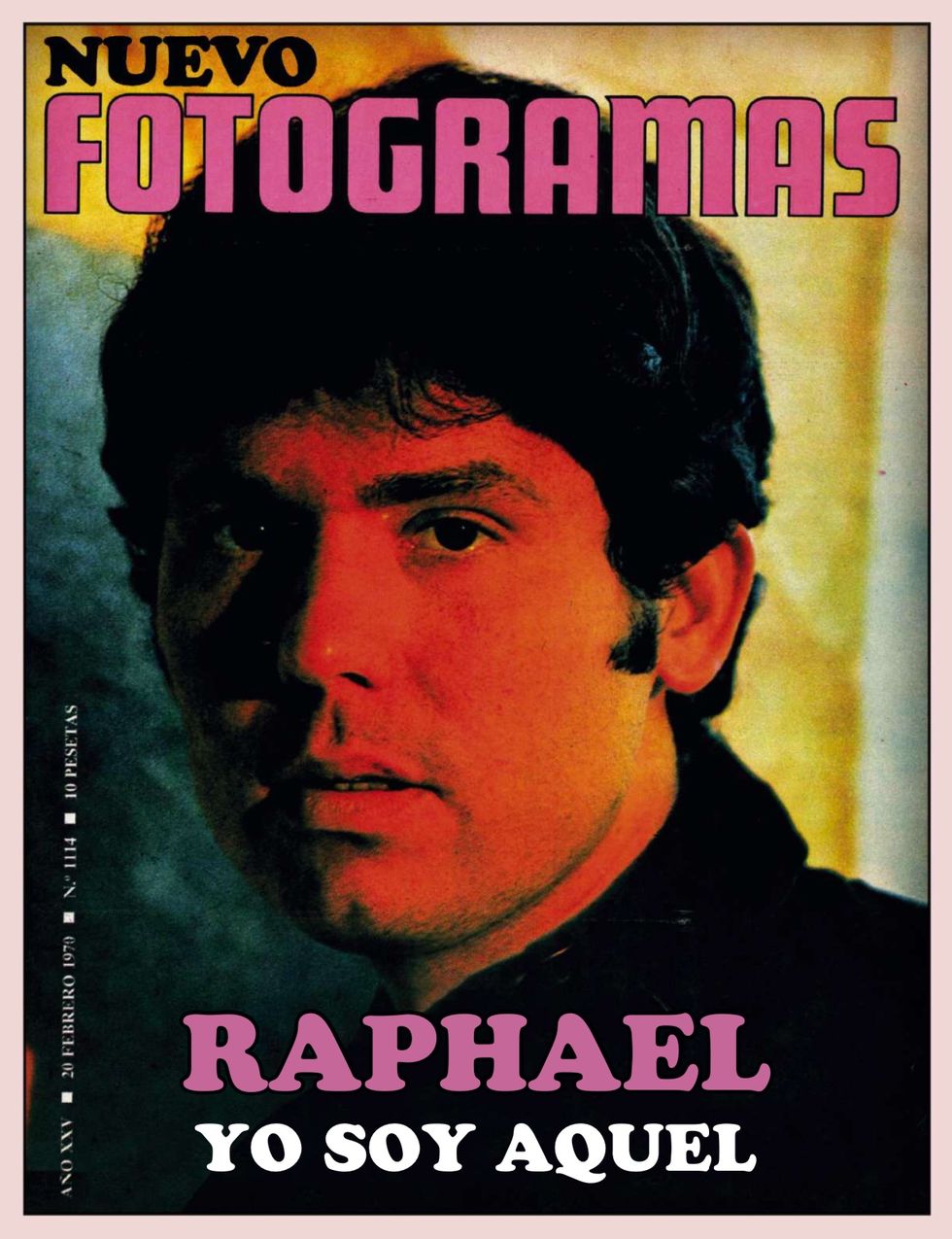 raphael en la portada de fotogramas de febrero de 1970﻿