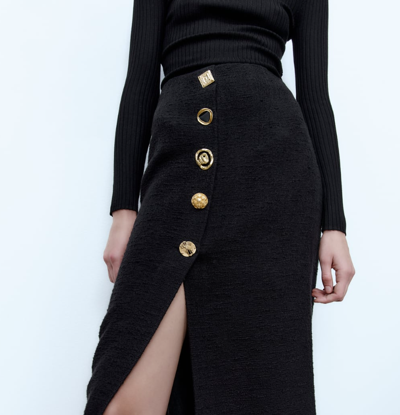viceversa con tiempo Desviación La falda de botones de Zara más bonita