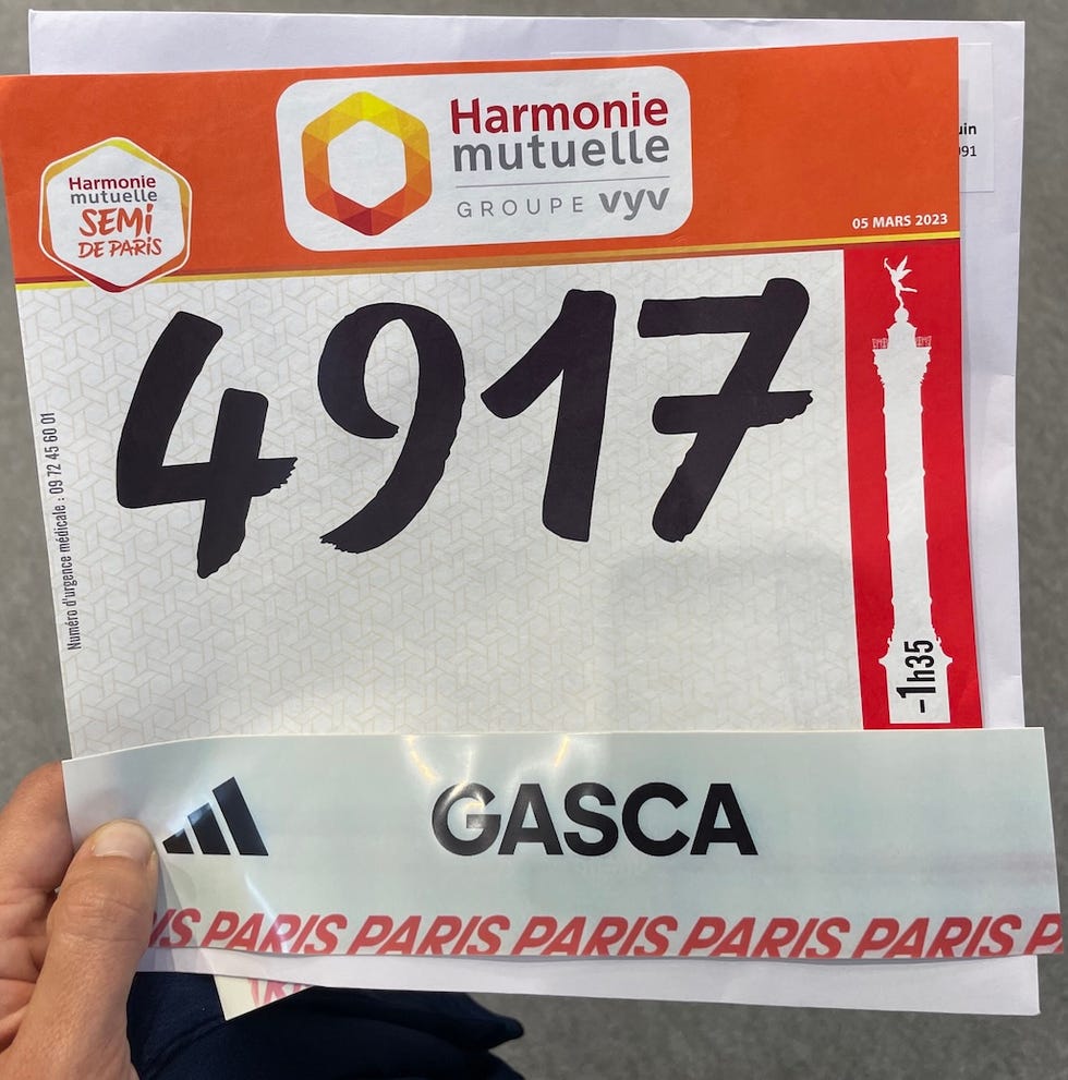 media maratón de paris con adidas