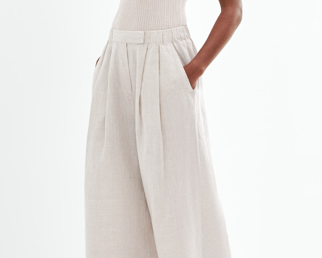 oysho pantalon lino