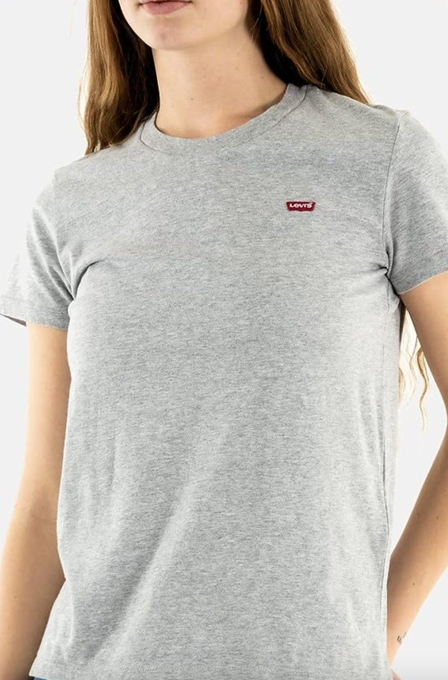 camiseta de algodón en color gris de levi's para amazon
