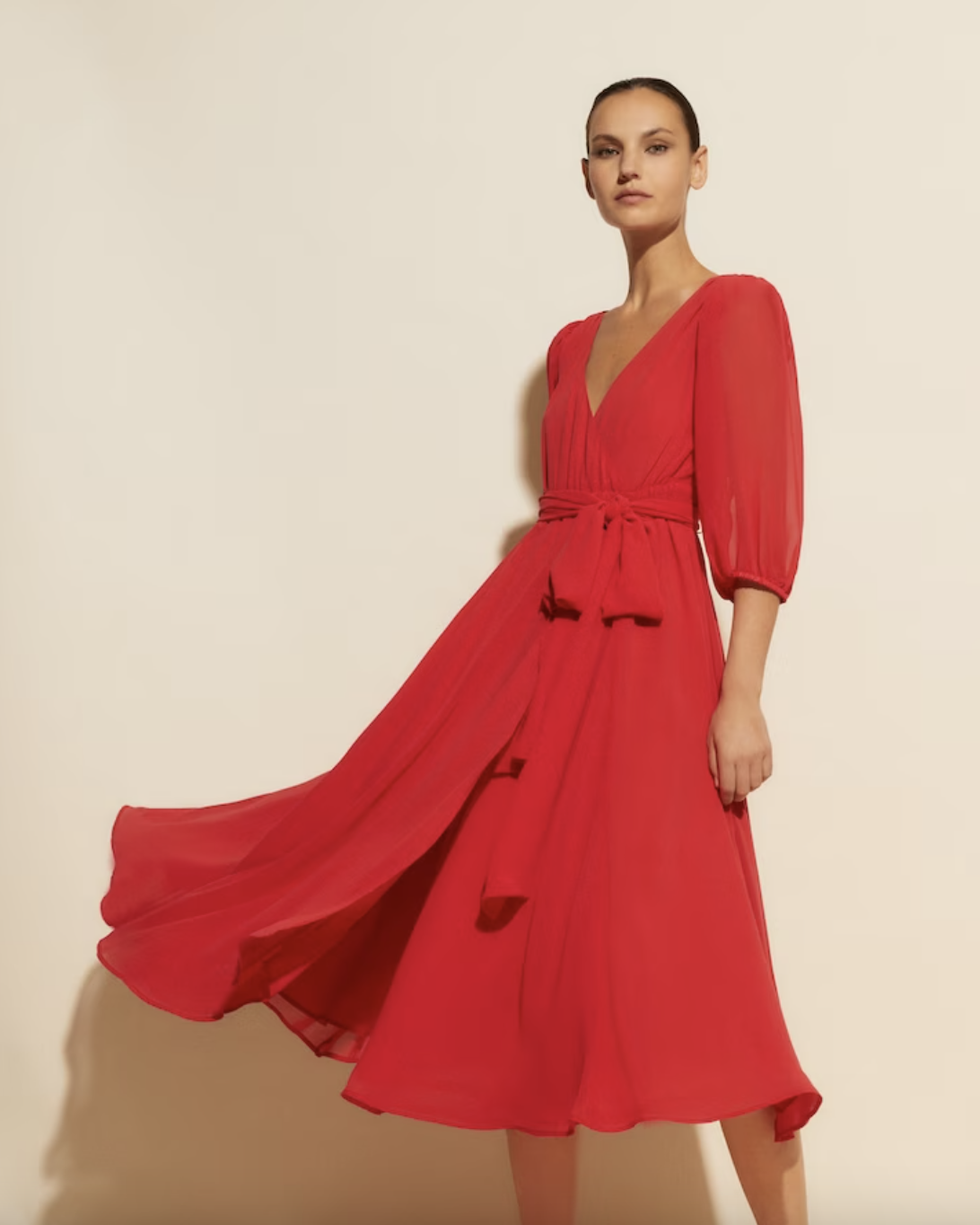 vestidos rojos corte ingles
