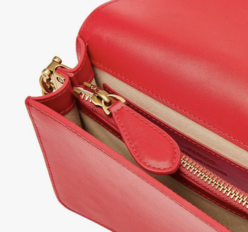 bolso rojo con cadena de pinko para amazon
