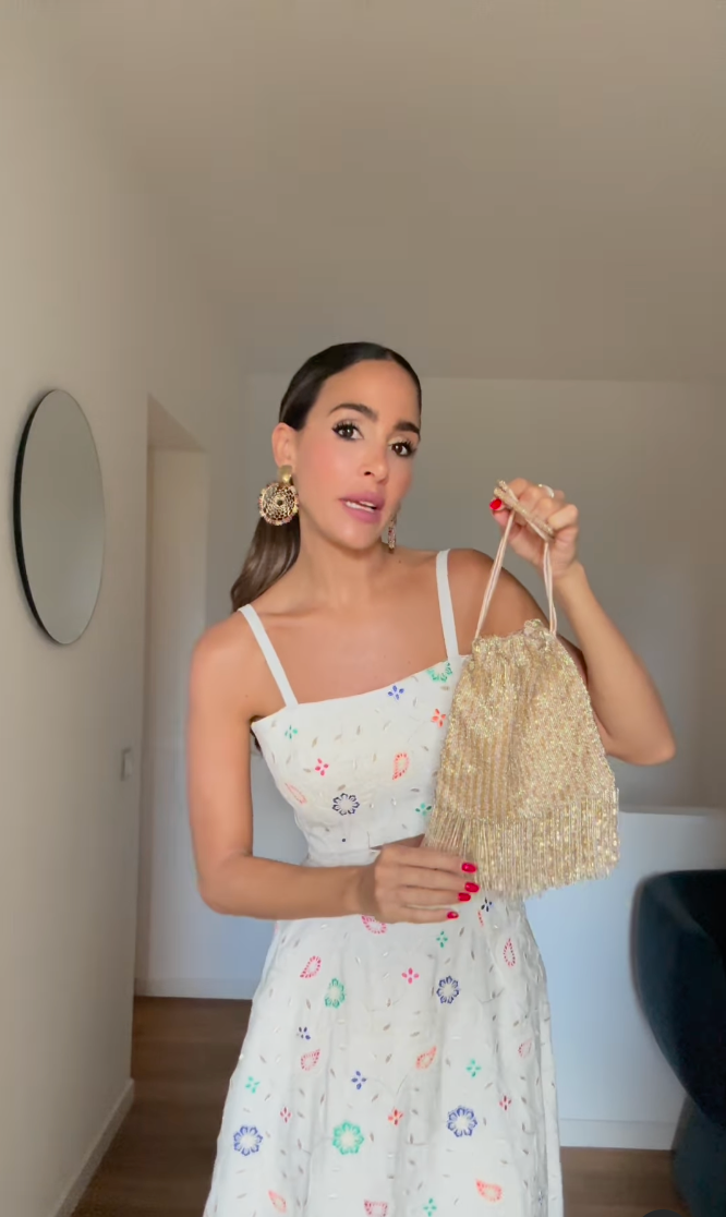 Rocío Osorno va a agotar en Zara el bolso boho de fiesta ideal  