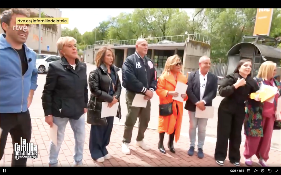 la familia de la tele