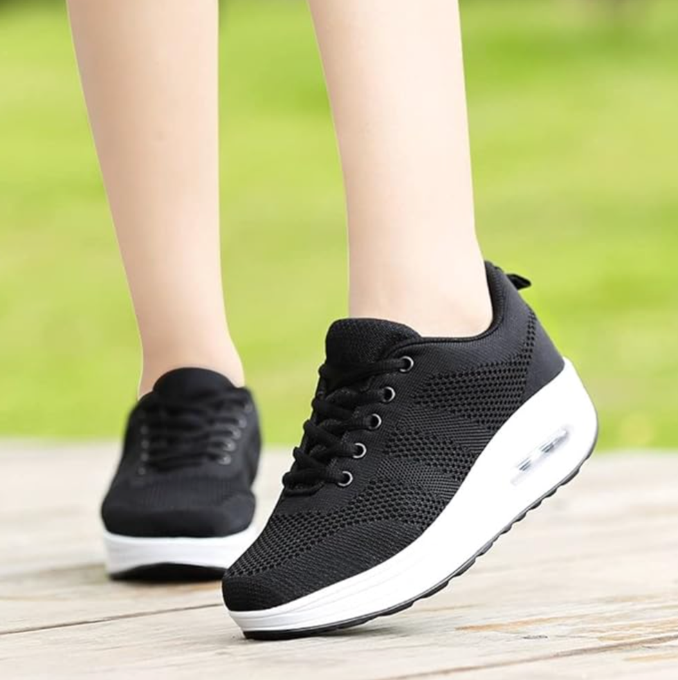 mujer zapatillas de deporte malla air cuña cómodos sneakers mujer casual transpirables running senderismo ligero mesh zapatillas