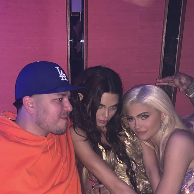 Rob Kardashian, Kendall Jenner, and Kylie Jenner